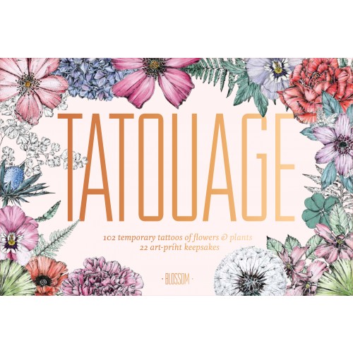 Tatouage: Blossom: 102 Temporary Tattoos of Flowers & Plants and 21 Art-print Keepsakes | Victoria Foster