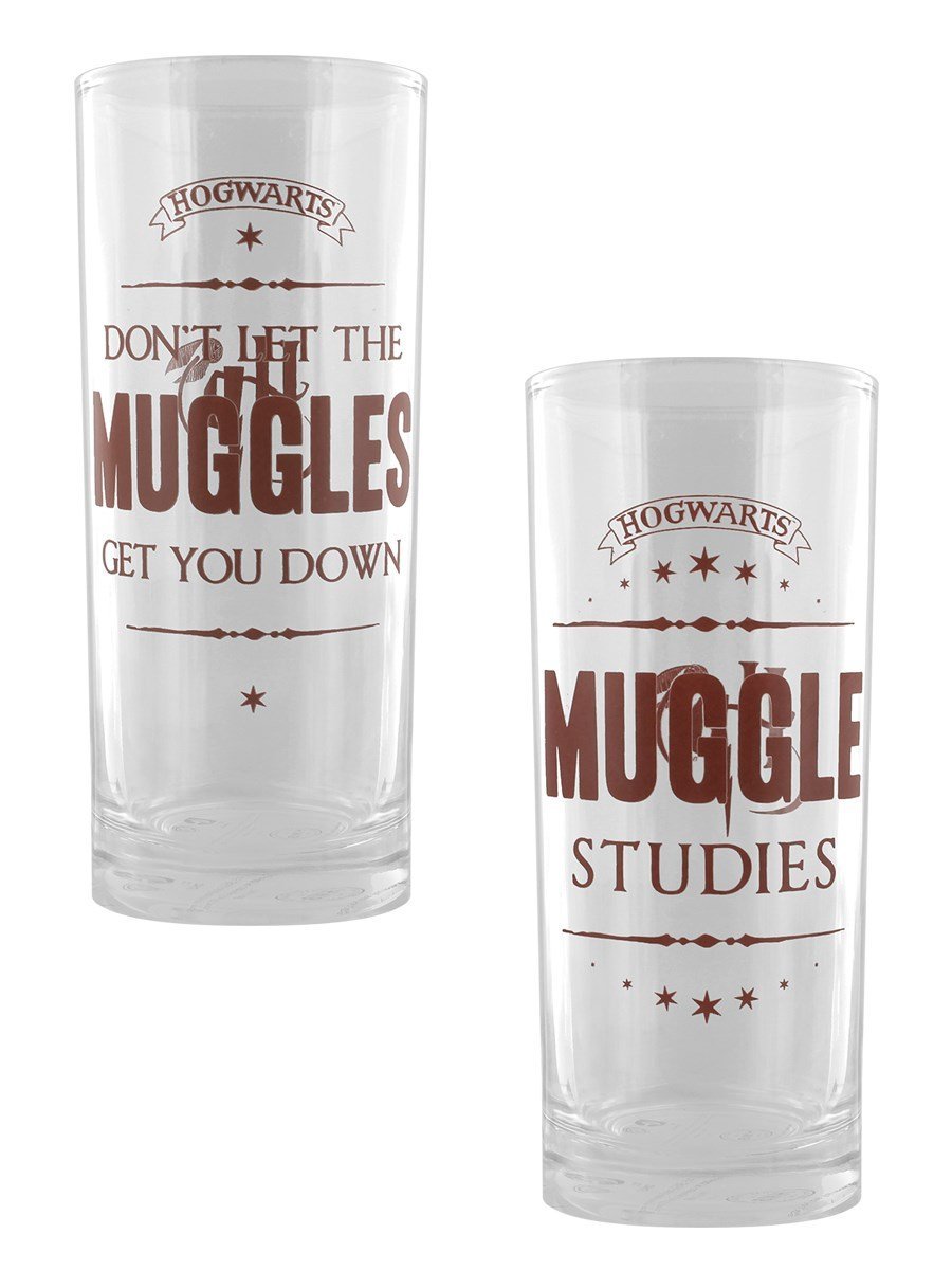 Set 2 pahare - Harry Potter, Muggles 250 ml | Half Moon Bay - 1 | YEO