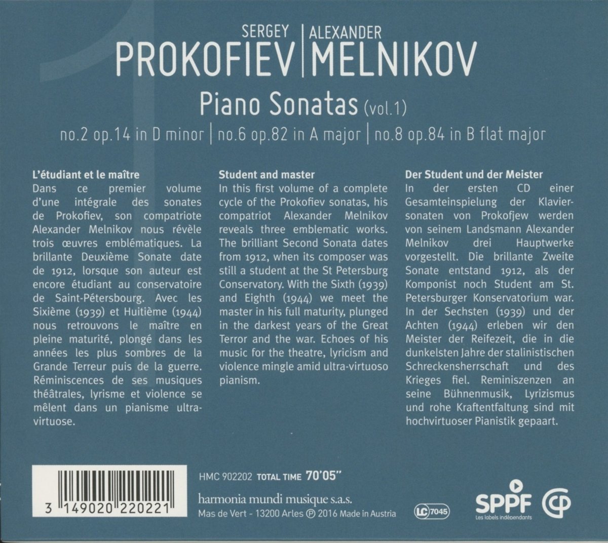 Prokofiev: Piano Sonatas Nos. 2. 6 & 8 | Alexander Melnikov, Sergei Prokofiev