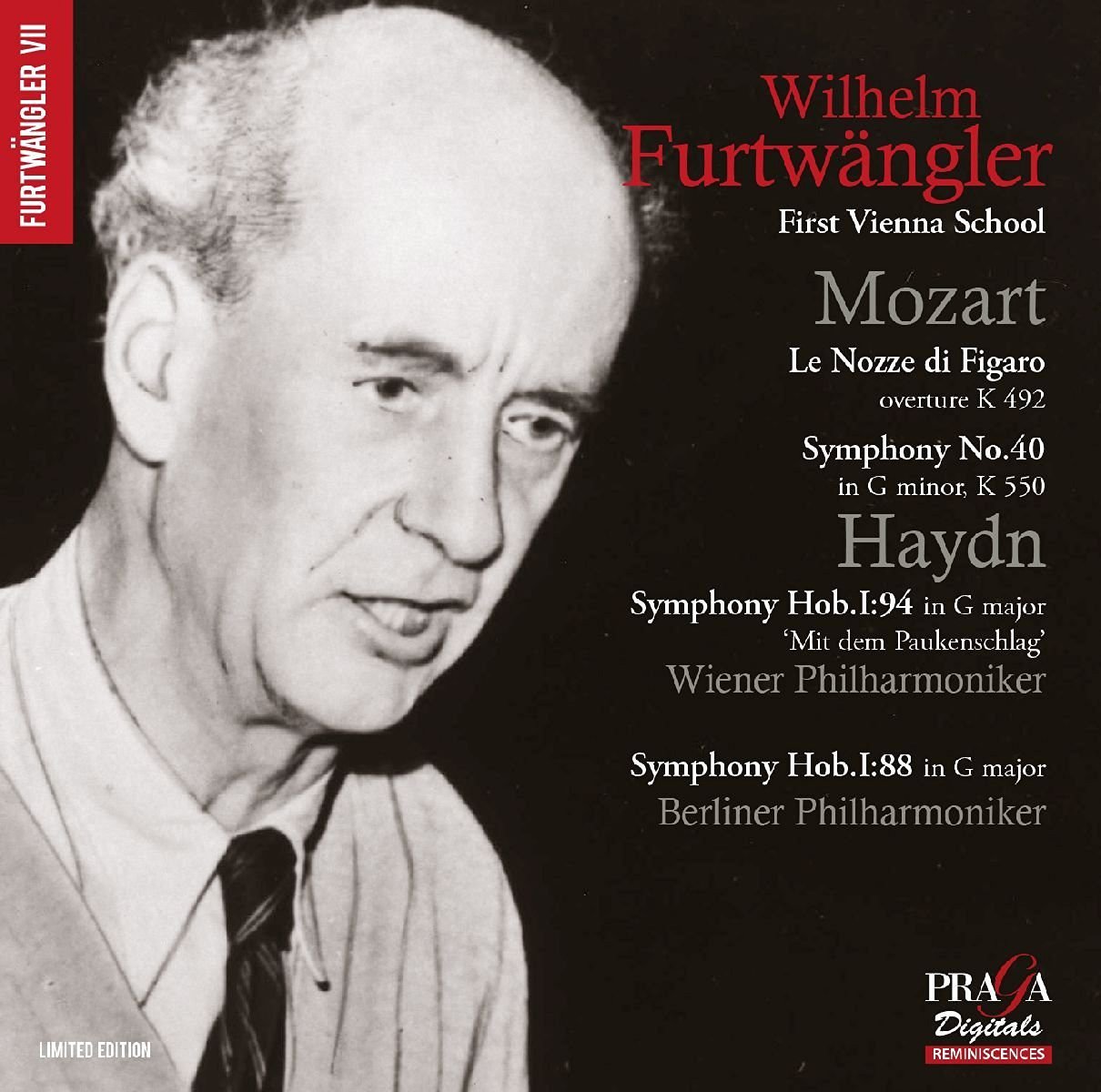 Wilhelm Furtwangler: Le Nozze (Overture). Symphony No.40 | Vienna Philharmonic Orchestra, Berlin Philharmonic Orchestra, Wolfgang Amadeus Mozart, Franz Joseph Haydn, Wilhelm Furtwangler