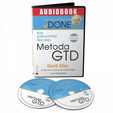 Arta productivitatii fara stres. Metoda GTD Audiobook | David Allen carturesti.ro poza noua