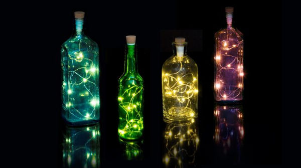 Dop luminos - Multicolour String Bottle Light | Suck Uk - 1 | YEO