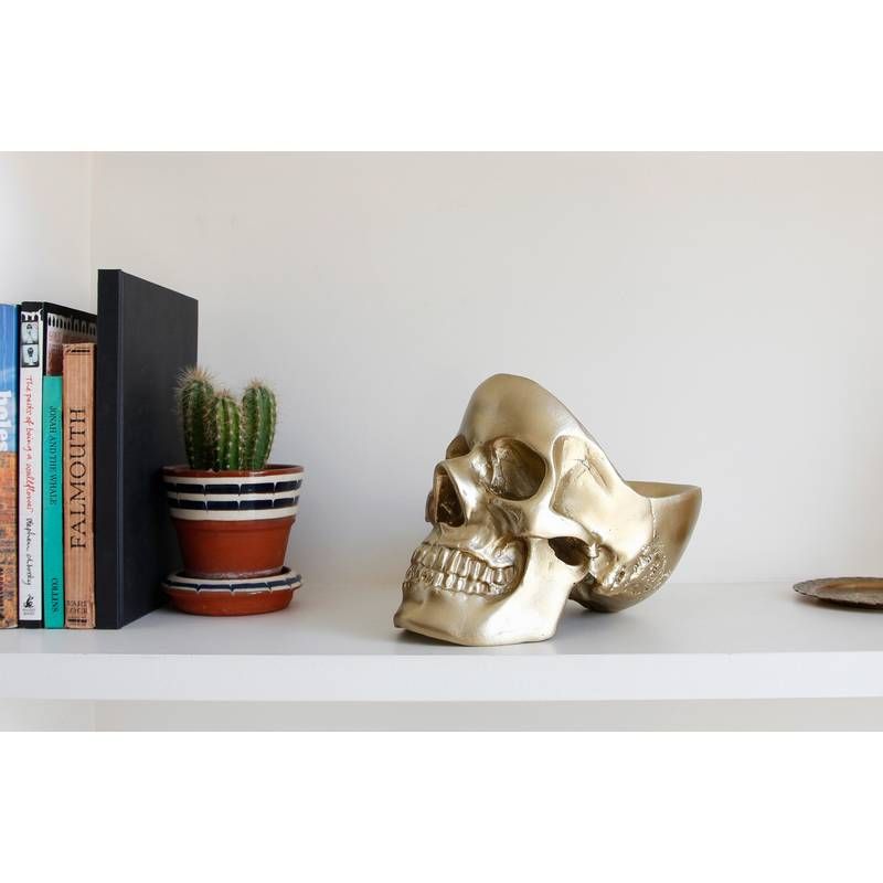 Suport decorativ - Skull Tidy Gold | Suck Uk - 3 | YEO