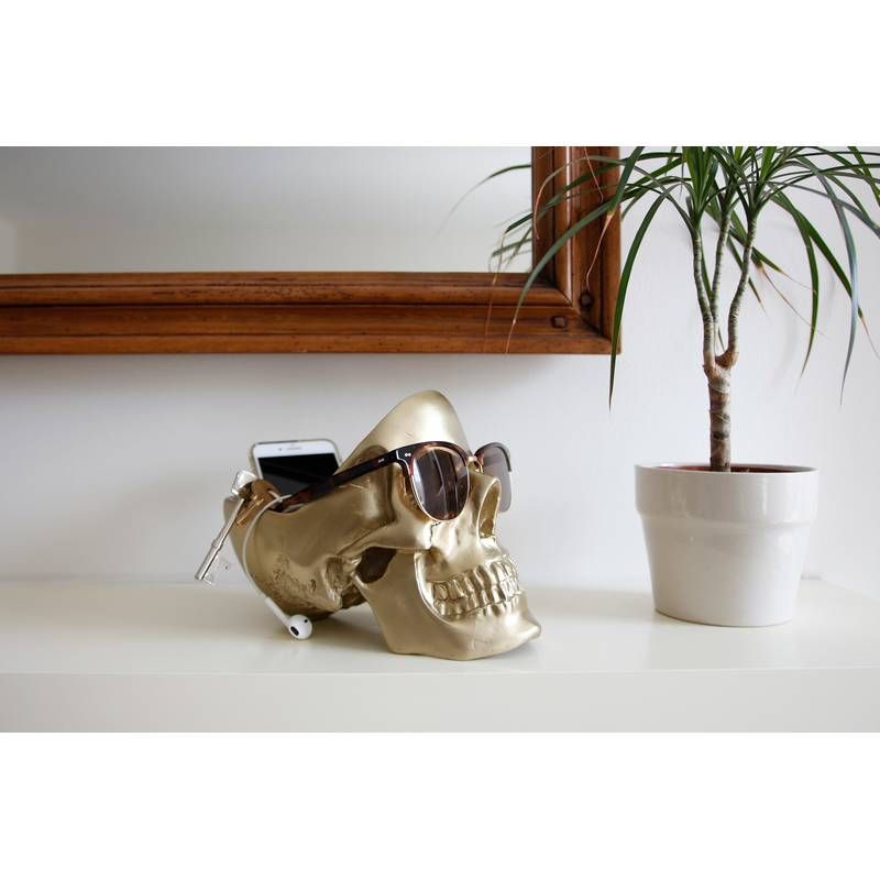 Suport decorativ - Skull Tidy Gold | Suck Uk - 5 | YEO