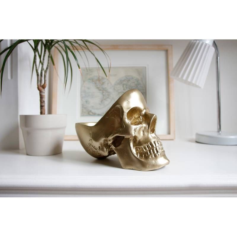 Suport decorativ - Skull Tidy Gold | Suck Uk - 6 | YEO