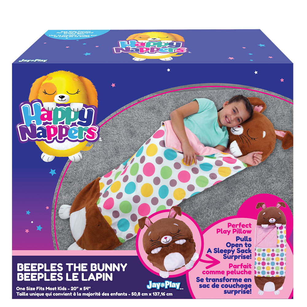 Jucarie de plus - 2in1 - Medium - Beeples Bunny | Happy Napers - 1 | YEO