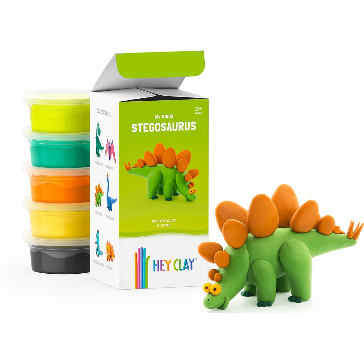 Set creativ - Clay Dinos - Stegosaurus | Hey Clay - 2 | YEO