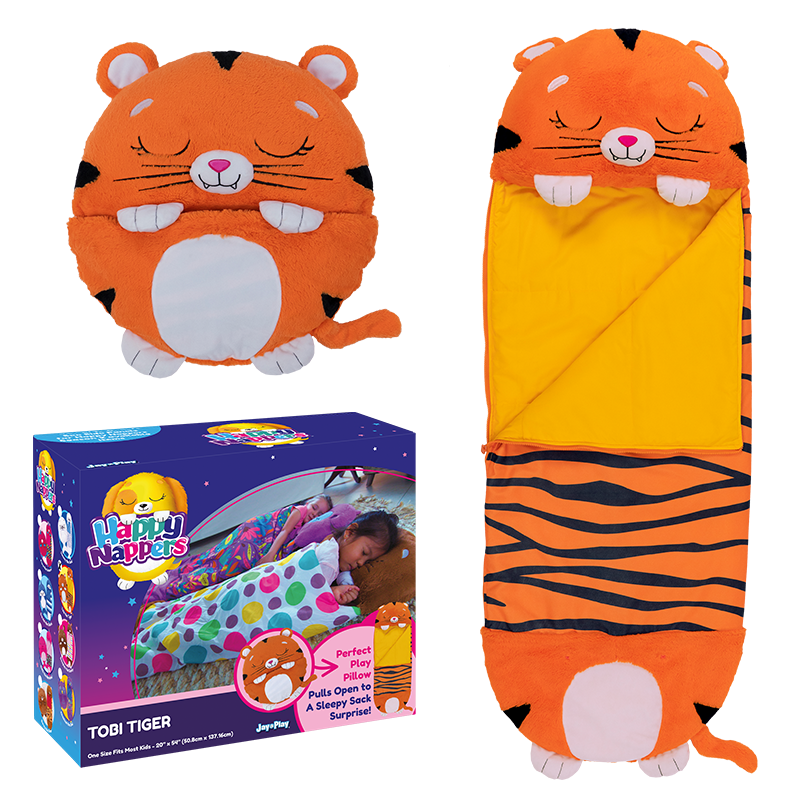 Jucarie de plus - 2in1 - Medium - Tobi Tiger | Happy Napers - 2 | YEO