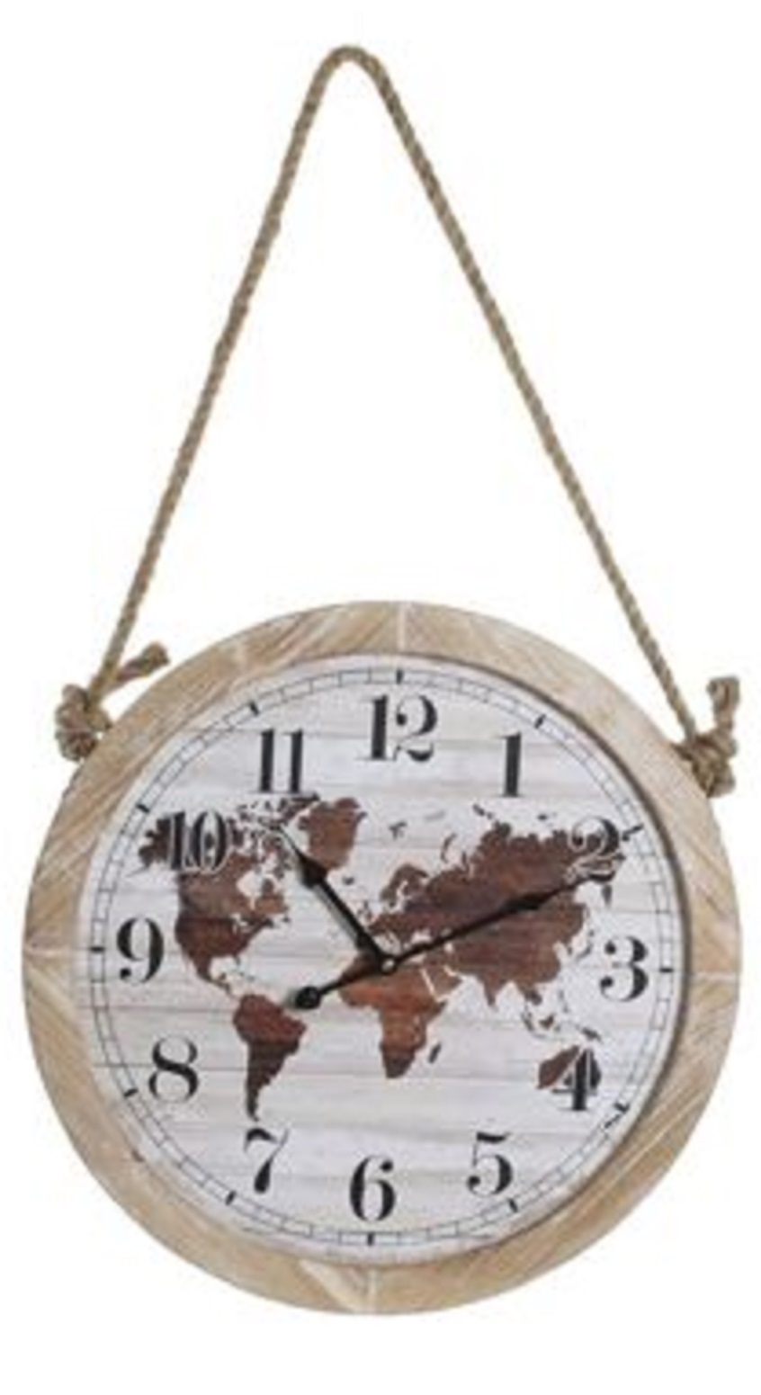 Ceas de perete - Wood Clock - Maro | Versa - 2 | YEO