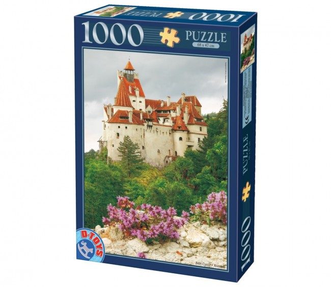 Puzzle 1000 piese - Imagini din Romania - Castelul Bran - Ziua | D-Toys image