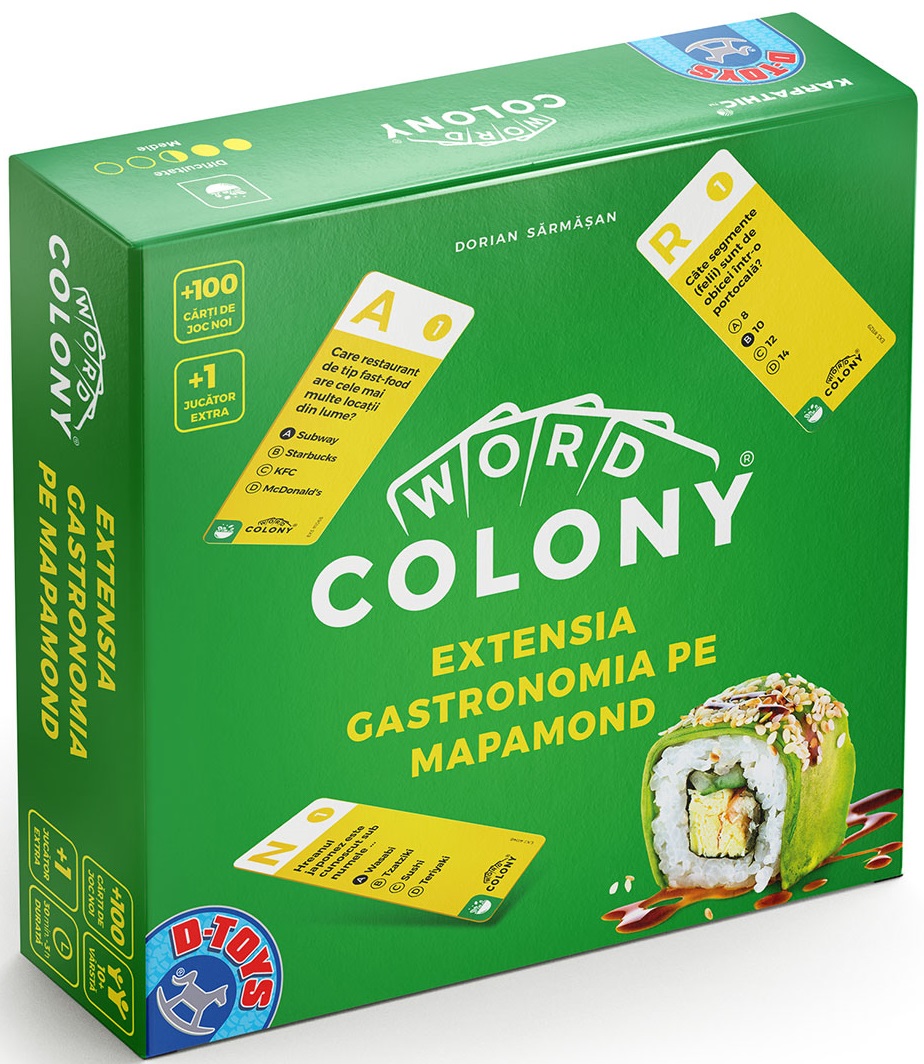  Extensie - Word Colony - Gastronomia pe mapamond | D-Toys 