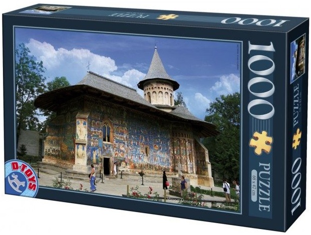 Puzzle 1000 piese - Imagini din Romania - Manastirea Voronet | D-Toys