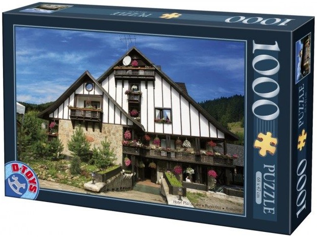 Puzzle 1000 piese - Imagini din Romania - Hotel Plai de Dor Bucovina | D-Toys