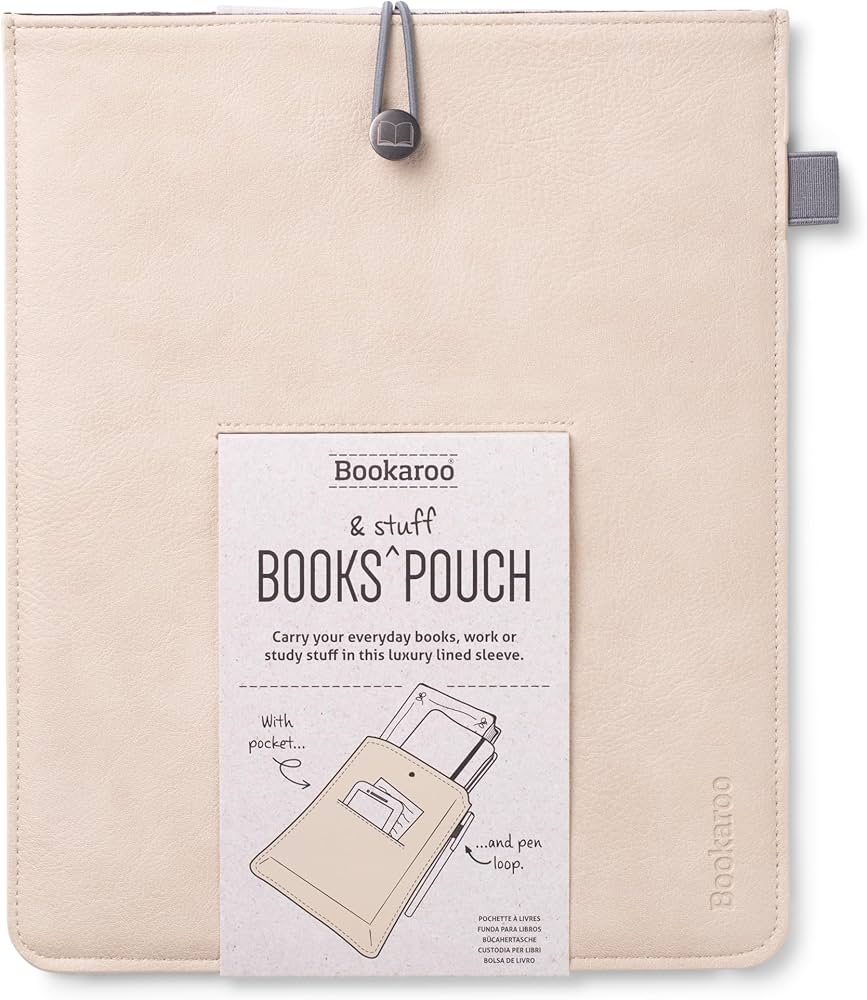 Husa pentru carte si accesorii - Bookaroo Books & Stuff Pouch - Cream | If (That Company Called) - 3 | YEO