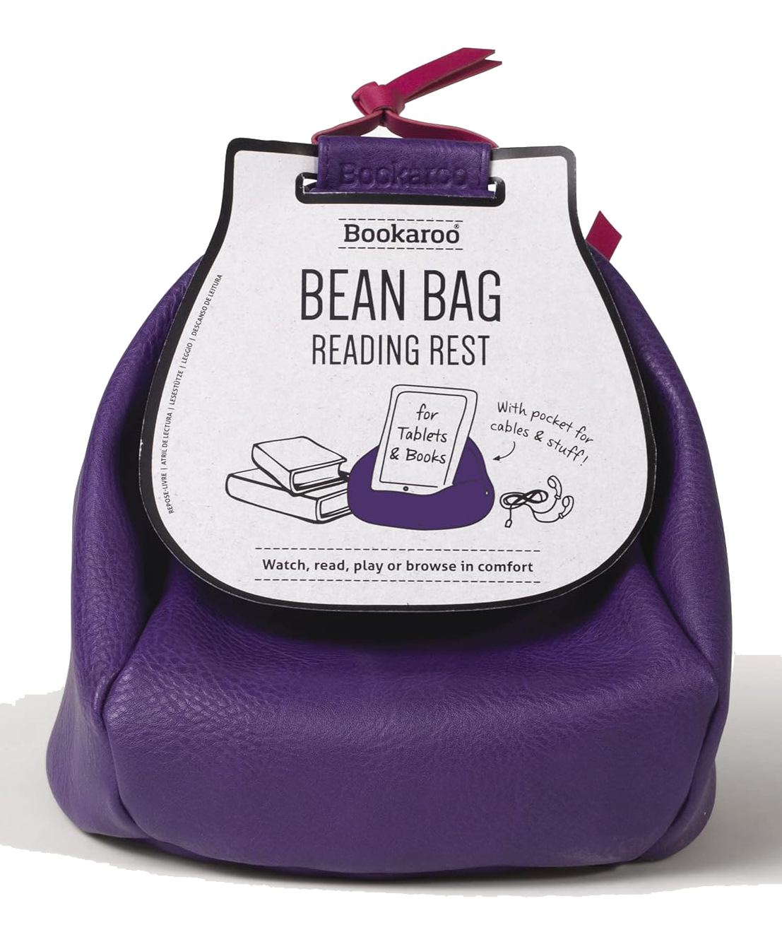 Suport pentru carte - Bookaroo Bean Bag Reading Rest - Purple | If (That Company Called)
