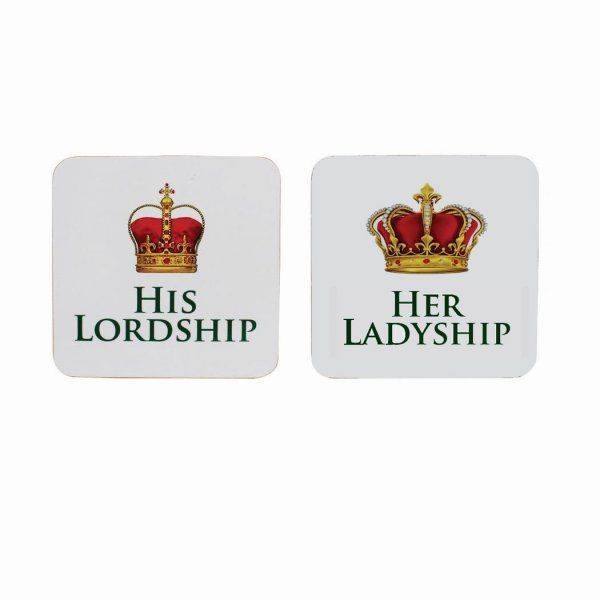  Coaster - His Lordship & Her Ladyship - 2 modele | Lesser & Pavey 