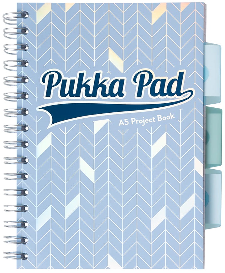 Caiet cu spirala - Project Book Glee - A5, Dictando - Albastru Deschis | Pukka Pad