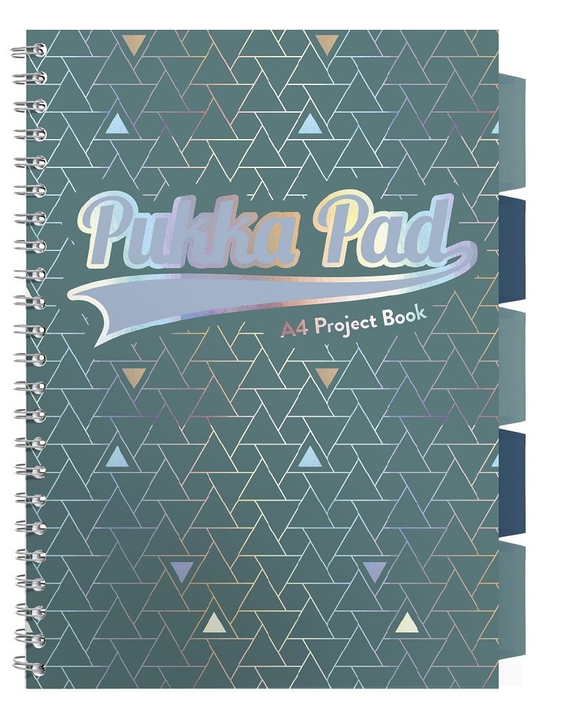 Caiet cu spirala - Project Book Glee - A4, Dictando - Verde | Pukka Pad