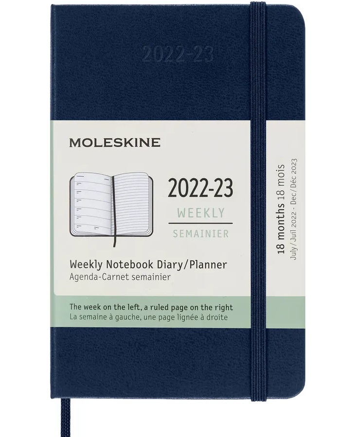 Agenda 2022-2023 - 18-Month Weekly Planner - Large, Soft Cover - Saphire Blue | Moleskine image11
