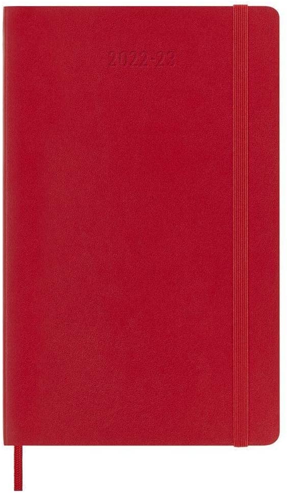 Agenda 2022-2023 - 18-Month Weekly Planner - Large, Soft Cover - Scarlet Red | Moleskine