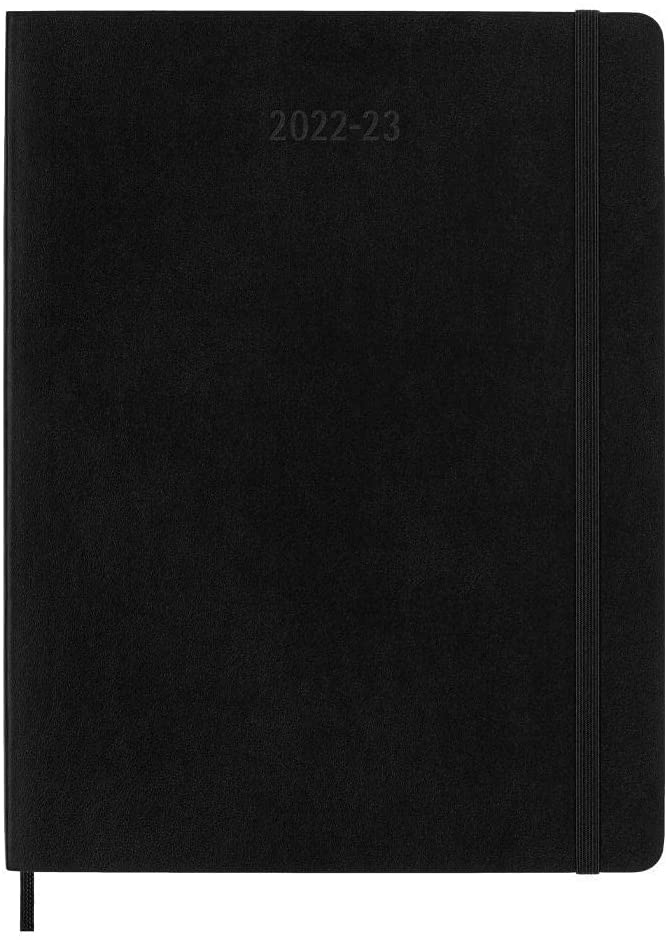 Agenda 2022-2023 - 18-Month Weekly Planner - XL, Soft Cover - Black | Moleskine