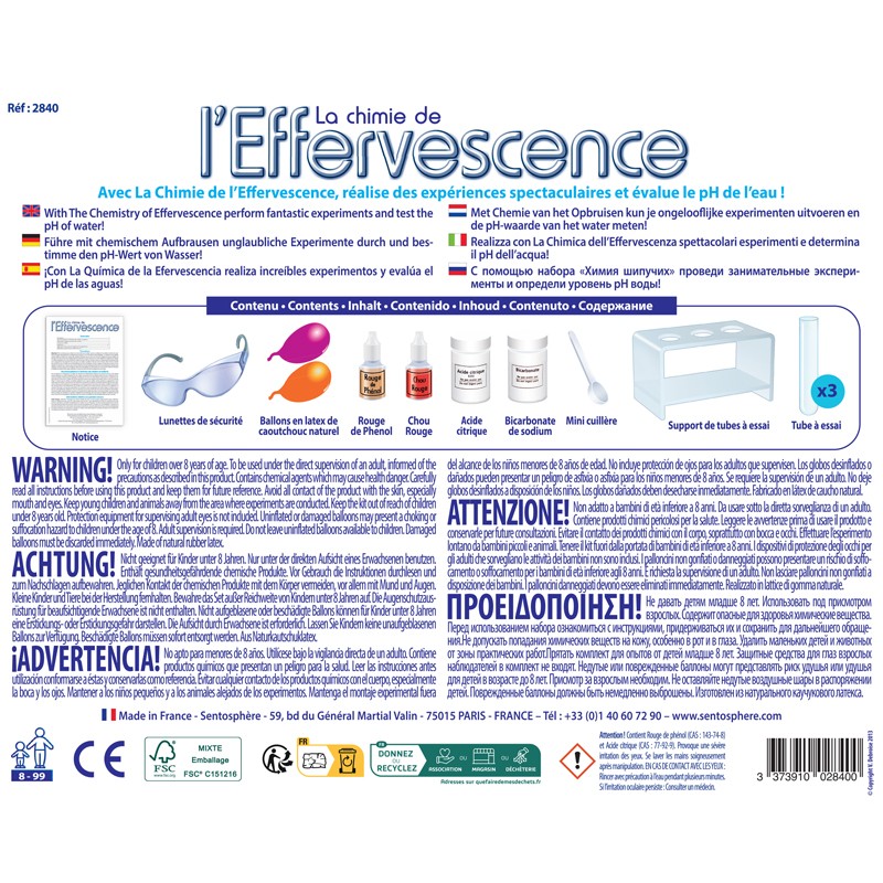 Set educativ STEM - La chimie de l\'effervescence | Sentosphere - 2 | YEO