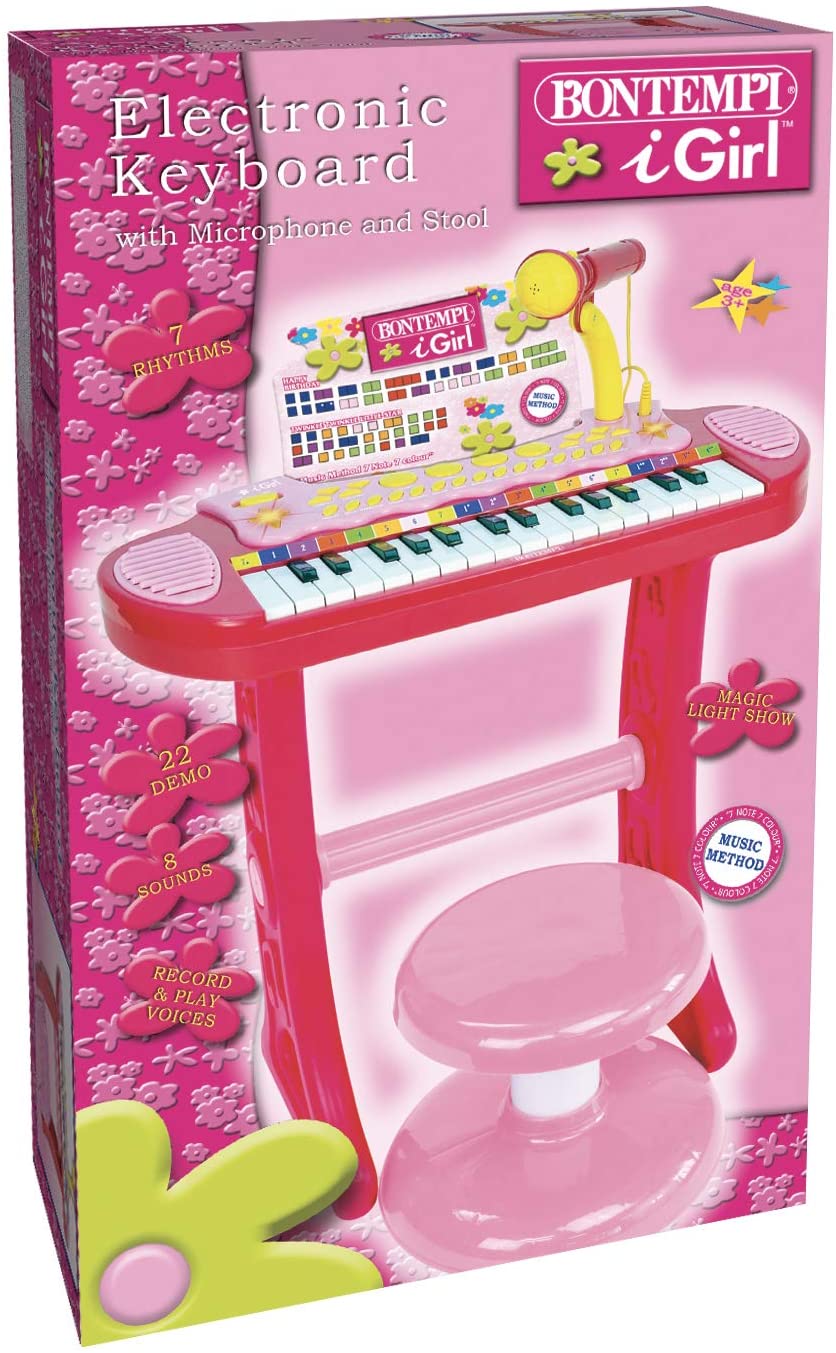 Jucarie - Electronic Keyboard with Legs, Microphone and Stool | Bontempi
