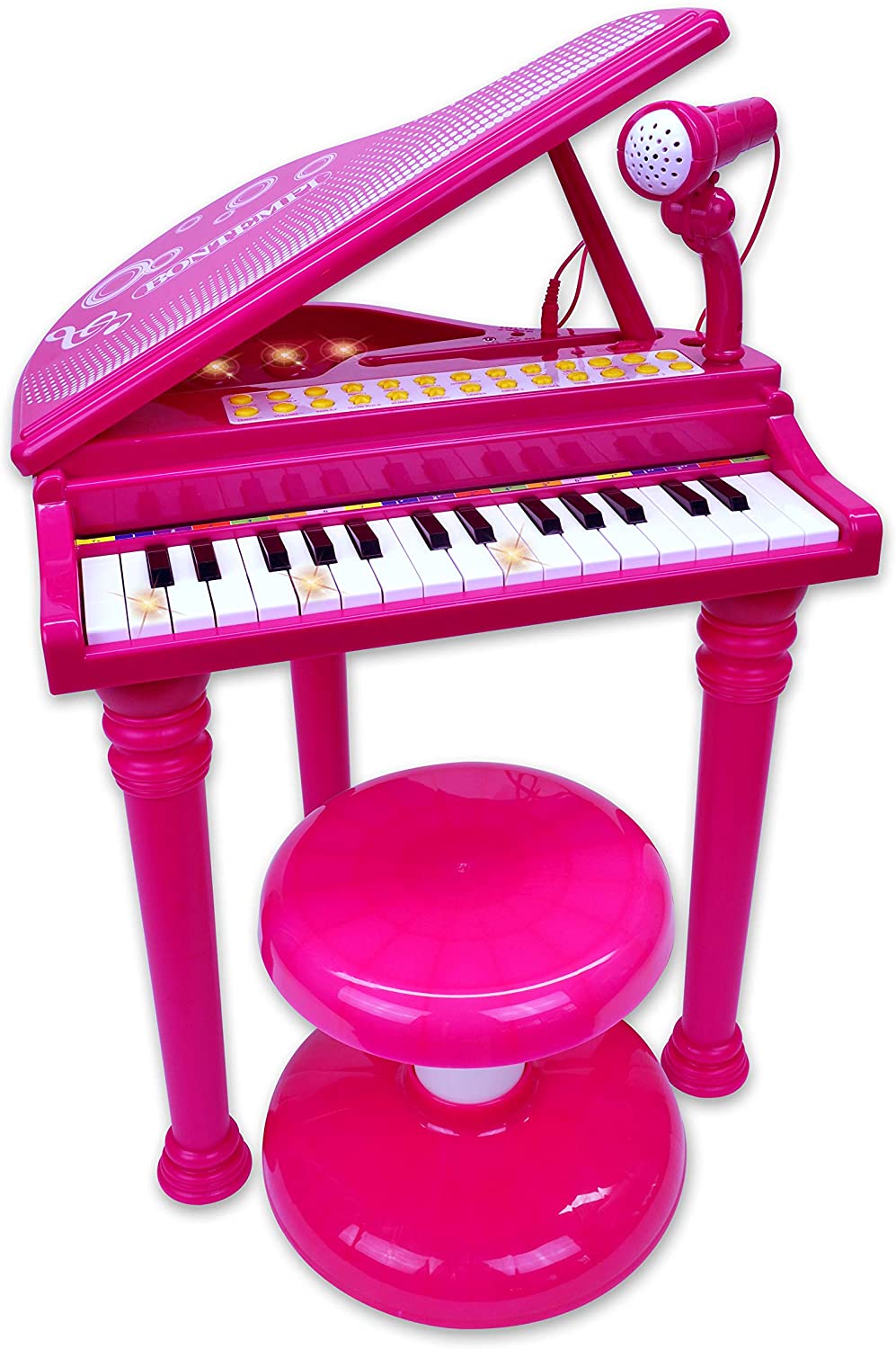 Jucarie -  Electronic Grand Piano with Stool and Microphone | Bontempi