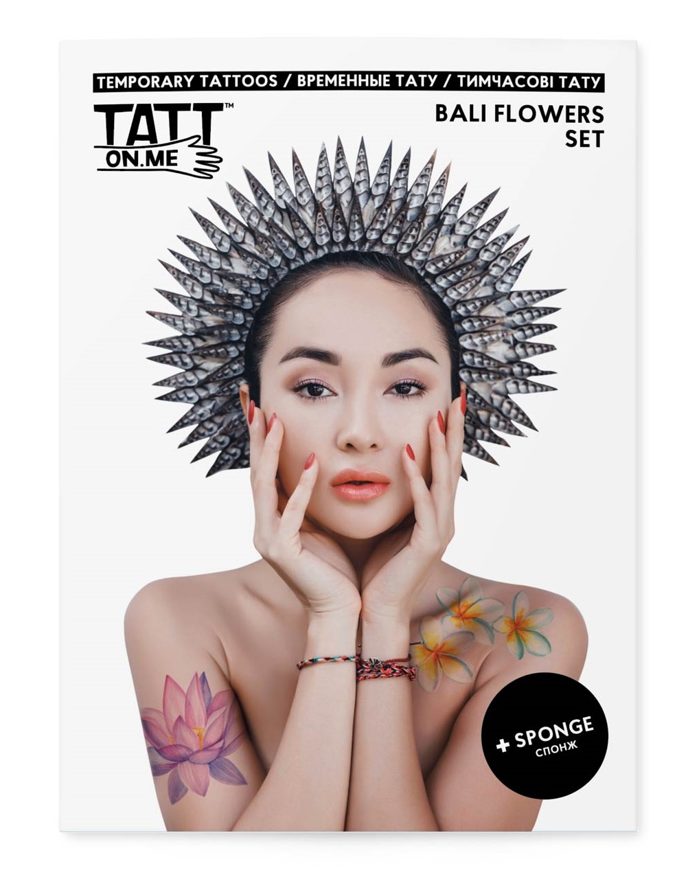 Tatuaje temporare - Bali Flowers | Tatton.me