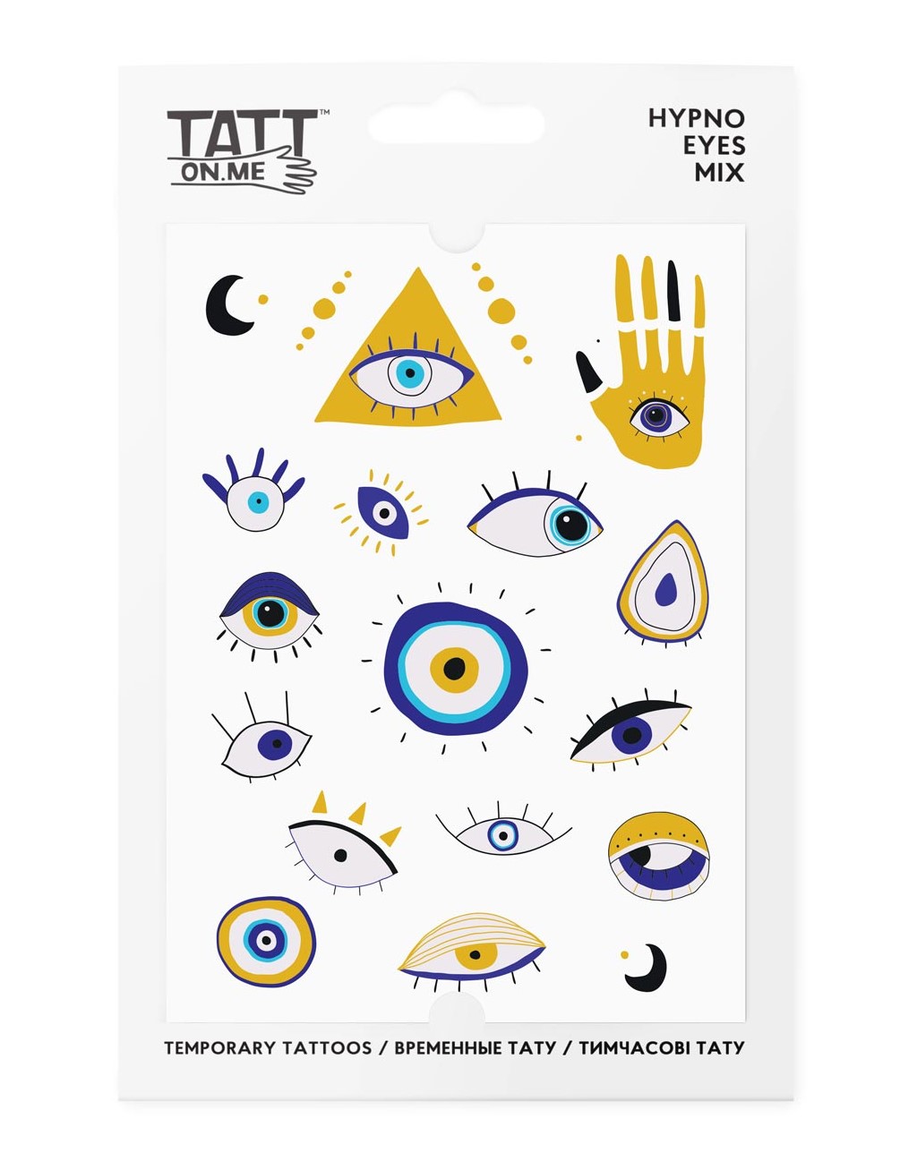 Tatuaje temporare - Hypno Eyes Mix | Tatton.me