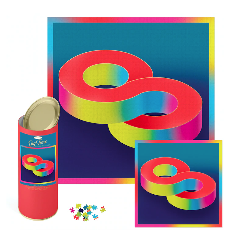 Puzzle 1000 piese - Crazy 8 Color Blast | DesignWorks Ink