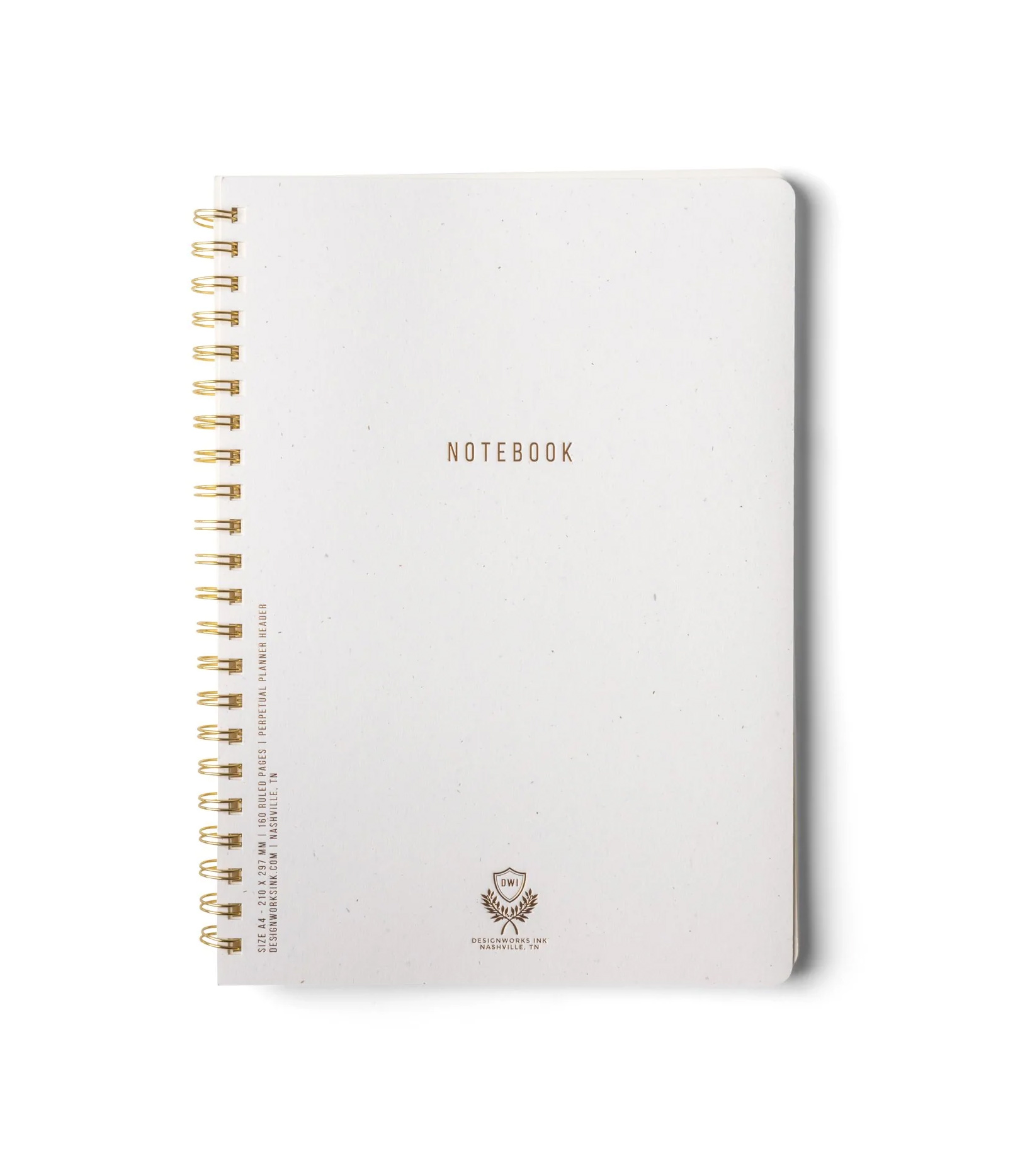 Carnet - Textured Paper Twin Wire Notebook - Large Speckled Ivory | DesignWorks Ink - 2 | YEO