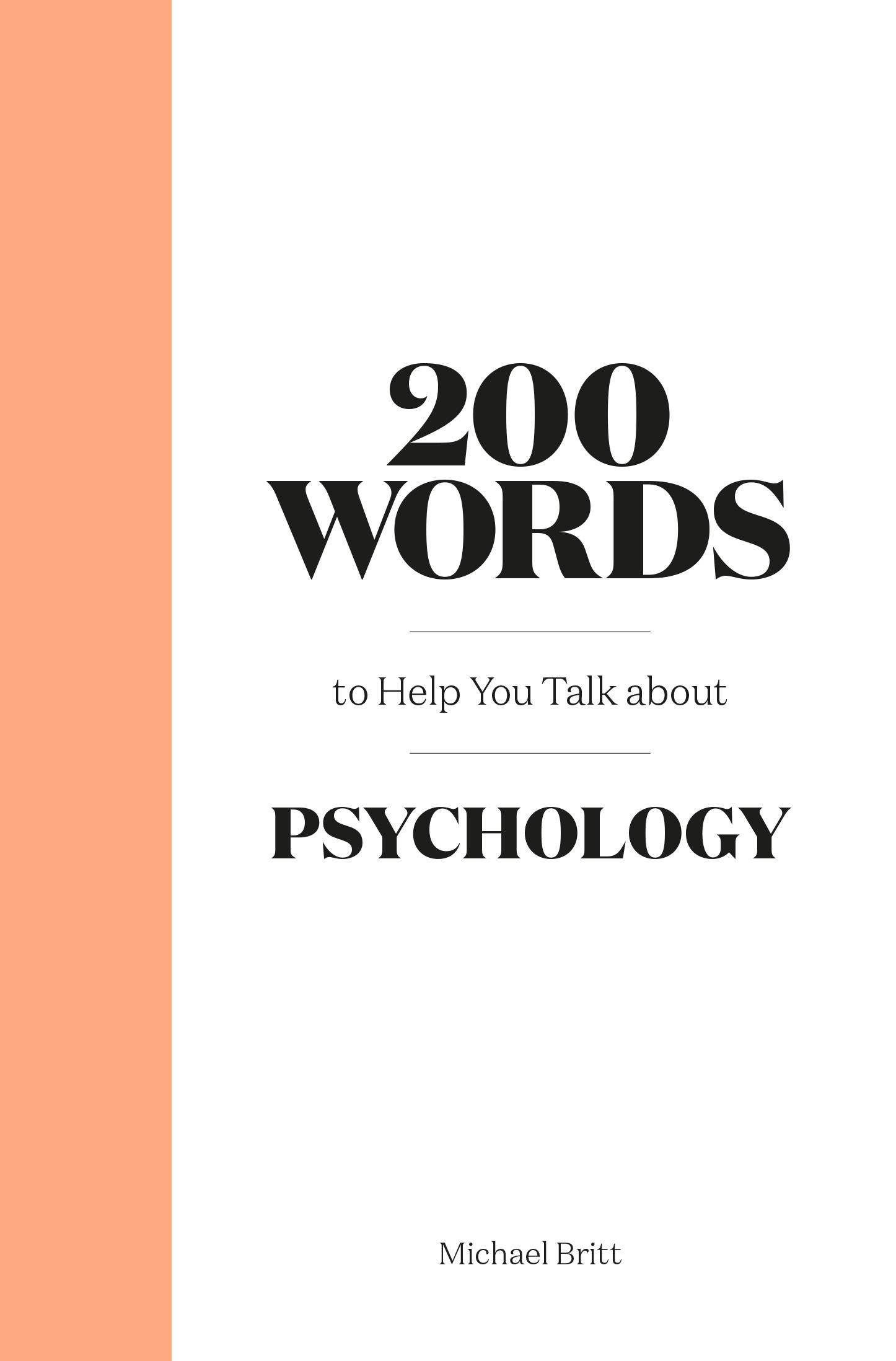 200 Words to Help You Talk About Psychology | Michael Britt