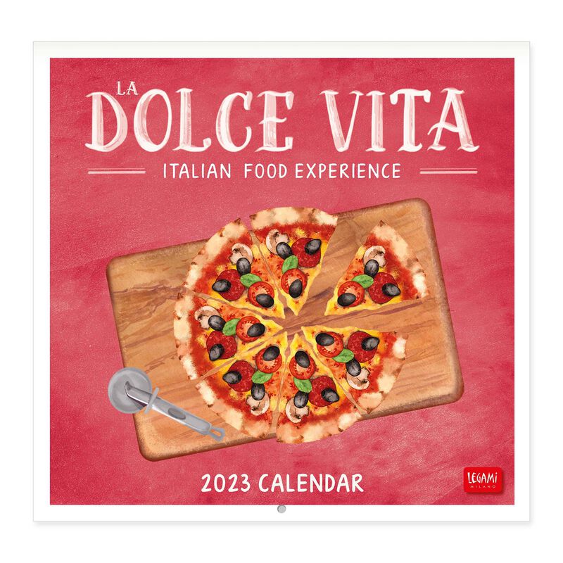 Calendar de perete 2023 - La Dolce Vita, 30x29 cm | Legami