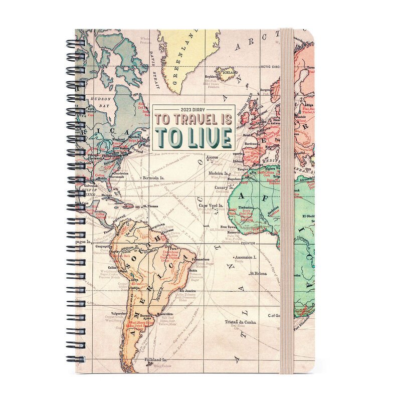 Agenda 2023 - 12-Month Weekly Diary - Spiral Bound, Large - Travel | Legami