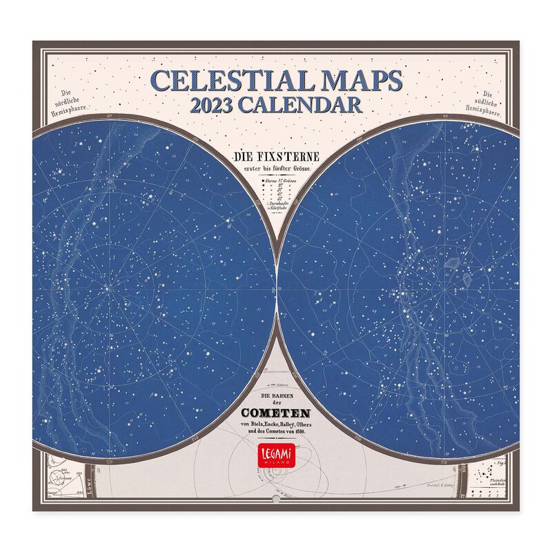 Calendar de perete 2023 - Celestial Maps, 30x29 cm | Legami