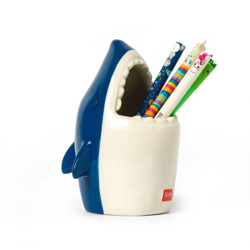 Suport din ceramica - Desk Friends - Shark | Legami