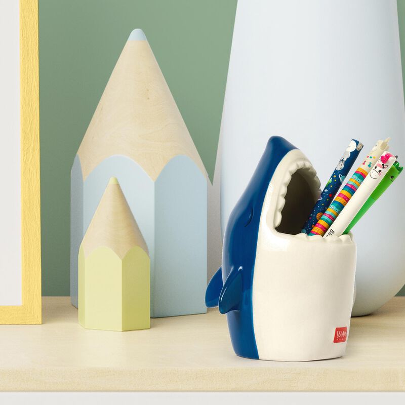 Suport din ceramica - Desk Friends - Shark | Legami - 1 | YEO