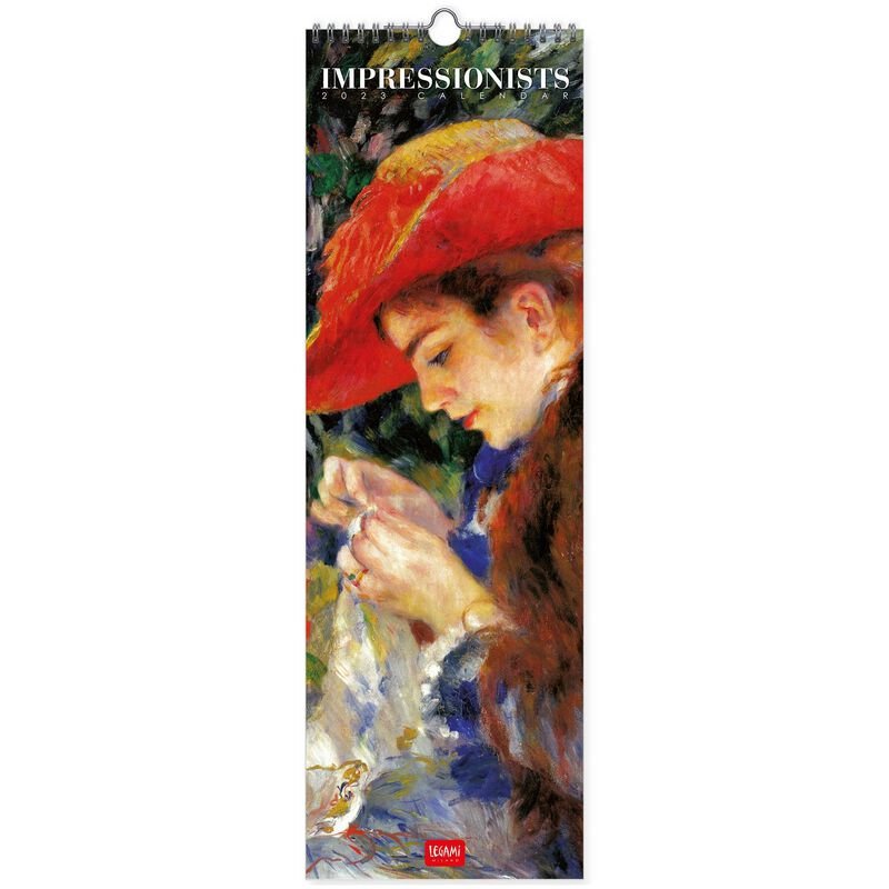 Calendar de perete 2023 - Impressionists, 16x49 cm | Legami