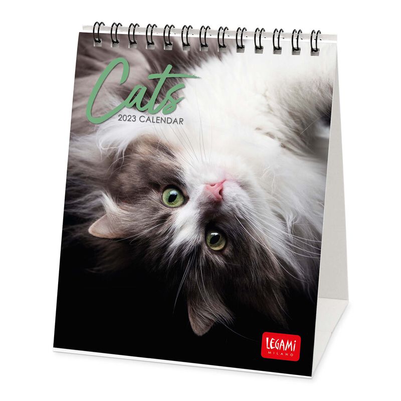 Calendar de birou 2023 - Cats, 12x14.5 cm | Legami