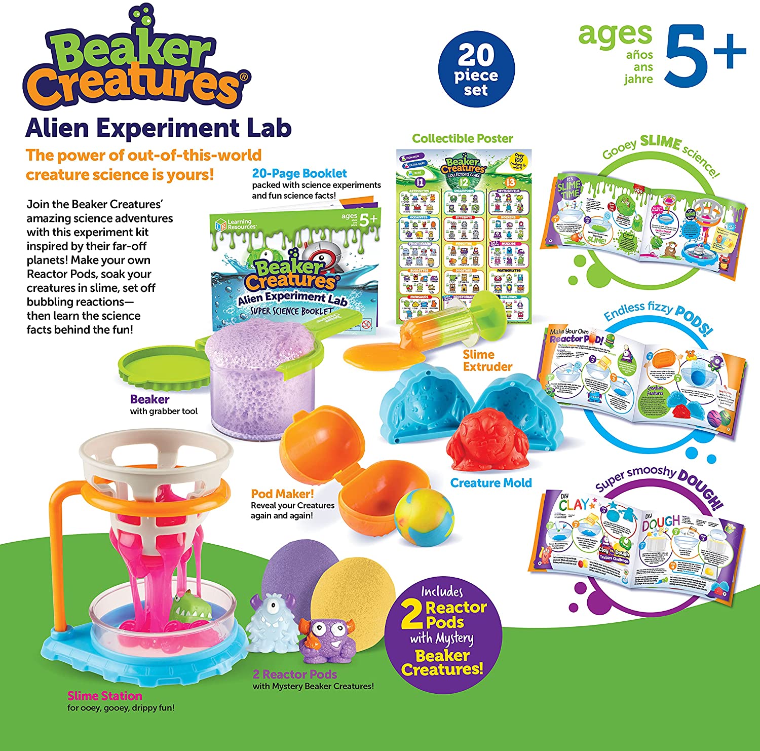 Set de joaca - Beaker Creatures - Alien Experiment Lab | Learning Resources - 3 | YEO