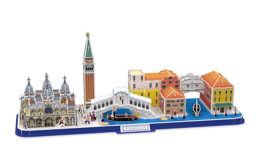 Puzzle 3D - CityLine - Venetia | CubicFun - 1