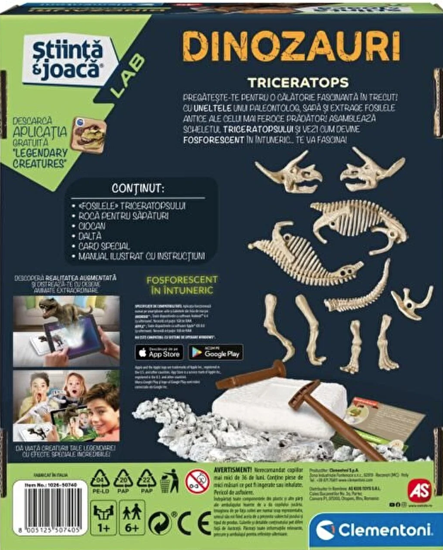 Set - Dinozaurul Triceratops | As - 1 | YEO