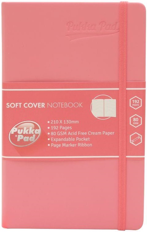 Carnet softcover dictando A5 - Coral | Pukka Pad
