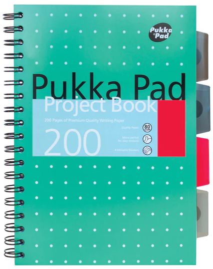 Caiet B5 cu spirala - Project Book - Dictando | Pukka Pad