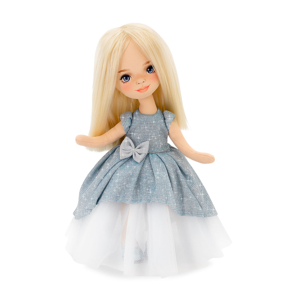 Papusa De Plus - Mia In Light Blue Dress, 32 Cm | Orange Toys