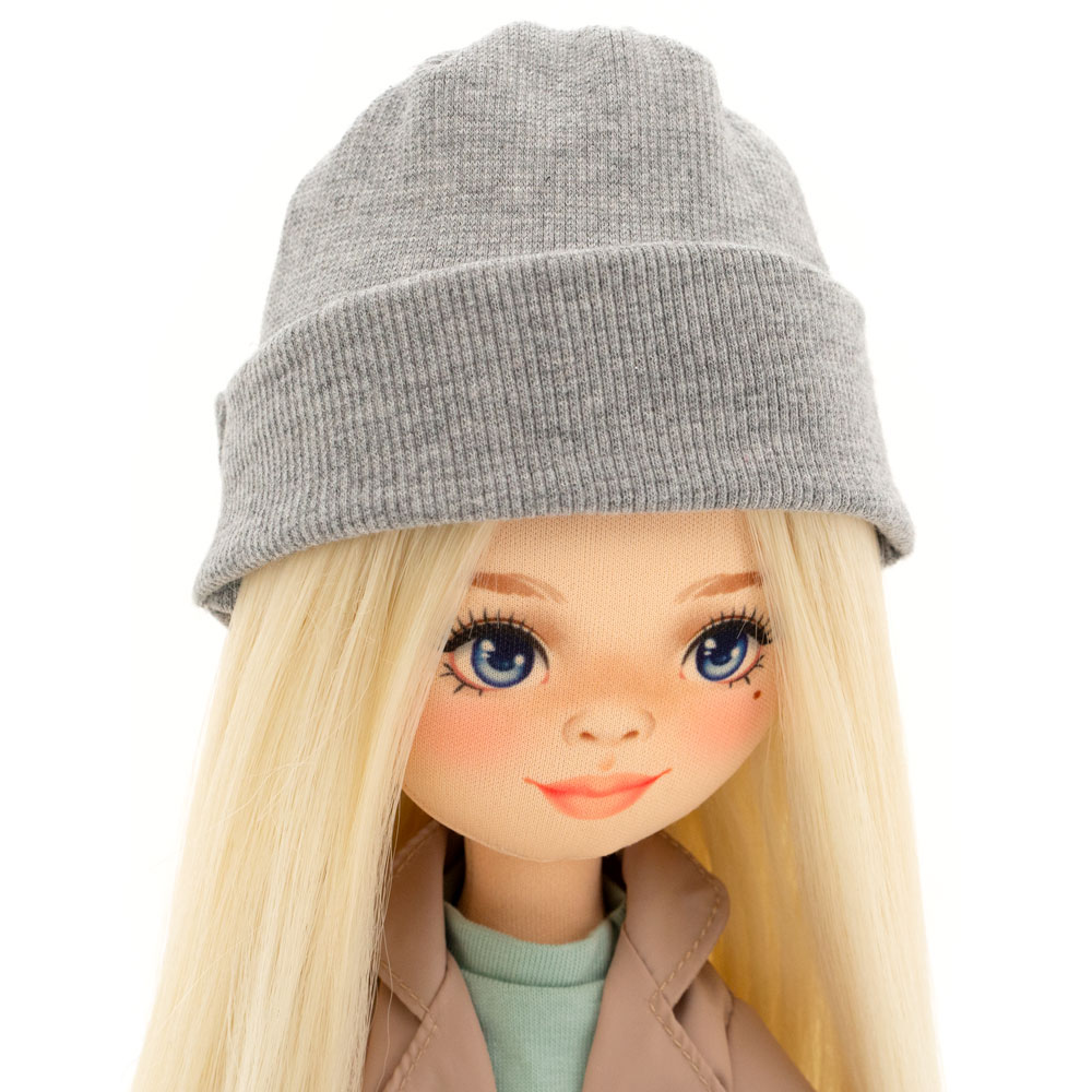 Papusa de plus - Mia in a Beige Trench Coat, 32 cm | Orange Toys - 2 | YEO