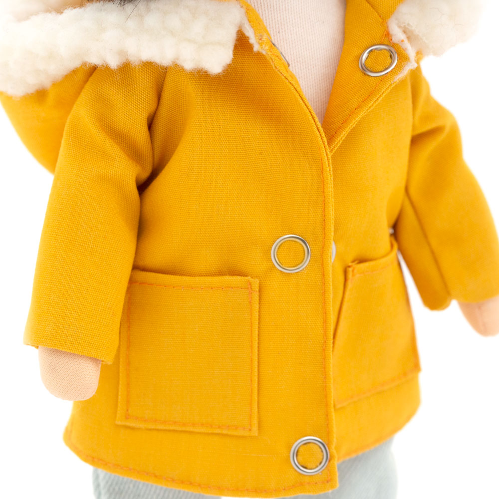 Papusa de plus - Lilu in a Mustard Parka, 32 cm | Orange Toys - 3 | YEO