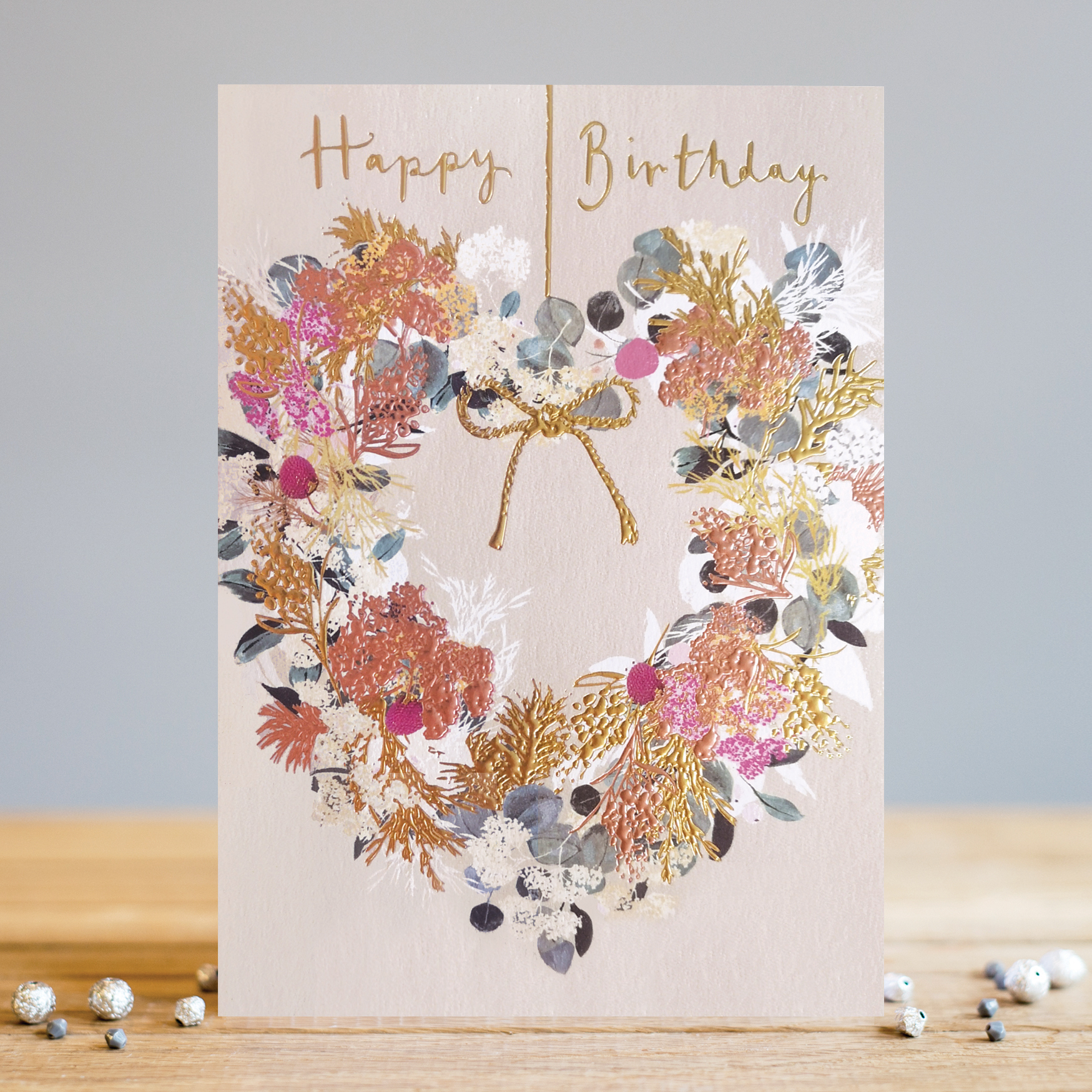 Felicitare - Happy Birthday Heart Wreath | Louise Tiler Designs