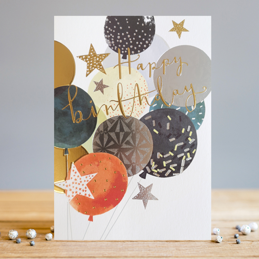 Felicitare - Birthday Mixed Balloons | Louise Tiler Designs